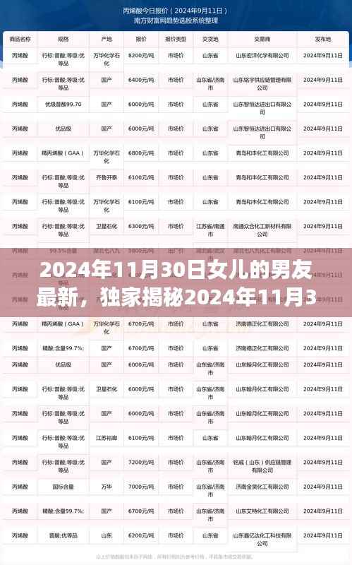 独家揭秘，女儿心中男友的最新动态——2024年11月30日全解析